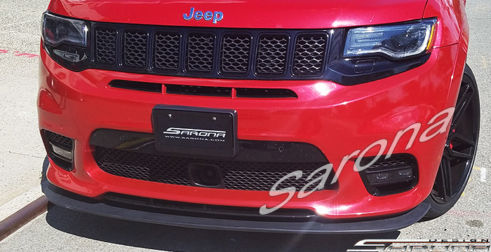 Custom Jeep Grand Cherokee  SUV/SAV/Crossover Front Add-on Lip (2017 - 2021) - $490.00 (Part #JP-031-FA)
